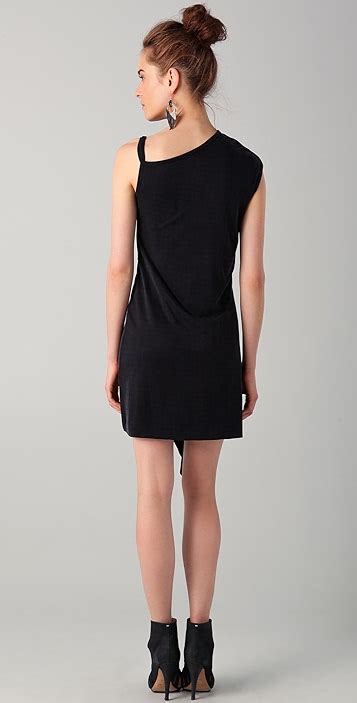 Helmut Lang Asymmetrical Draped Dress Shopbop