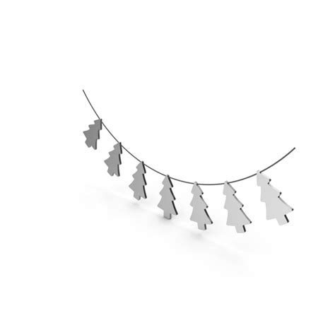 Silver Christmas Tree Garland Png Images And Psds For Download