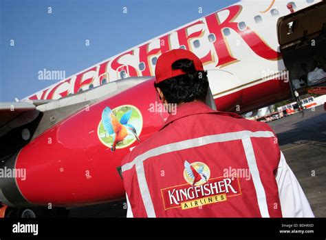 Kingfisher Airlines Plane Fuselage Livery Logo Stock Photo Alamy