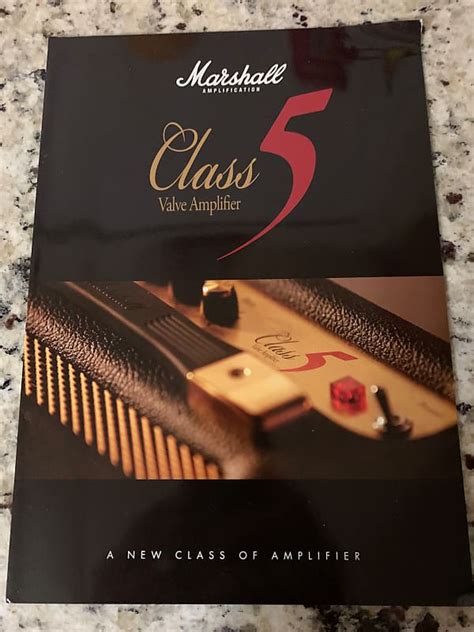 Marshall Class 5 Brochure Spacetone Music Reverb