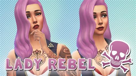 The Sims 4 Create A Sim Lady Rebel Youtube