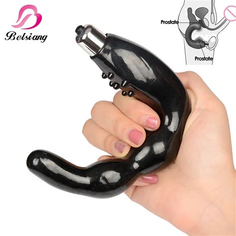 Male Prostata Massage Vibrating Waterproof Anal Butt Plug Silicone Prostate Massager G Spot