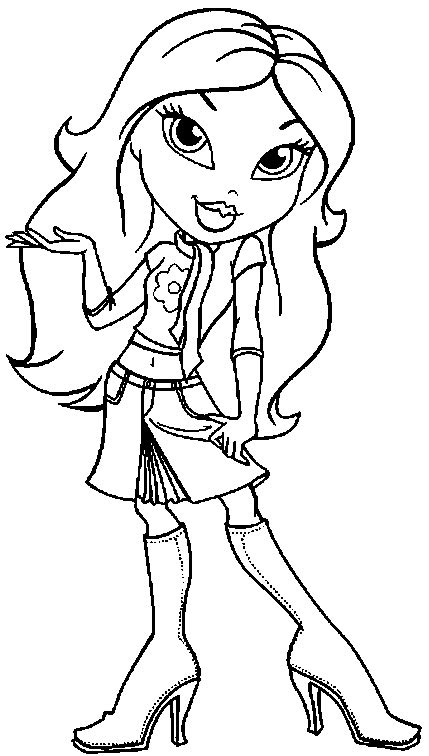 Coloring Pages Fun Bratz Coloring Pages