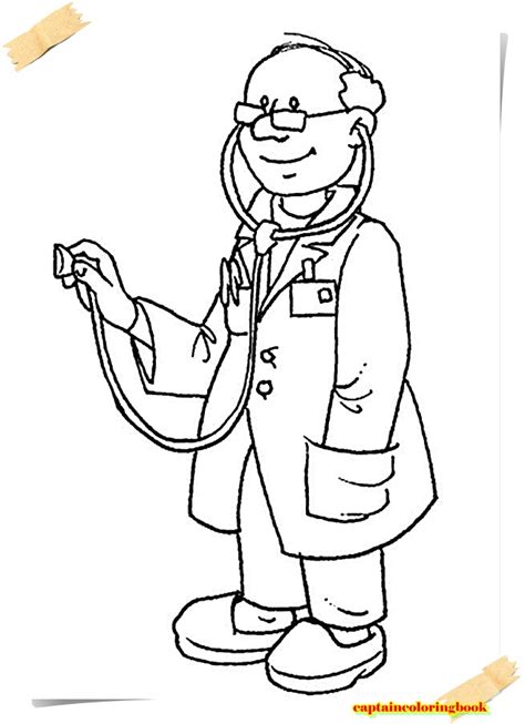 Girl Doctor Coloring Page Coloring Pages