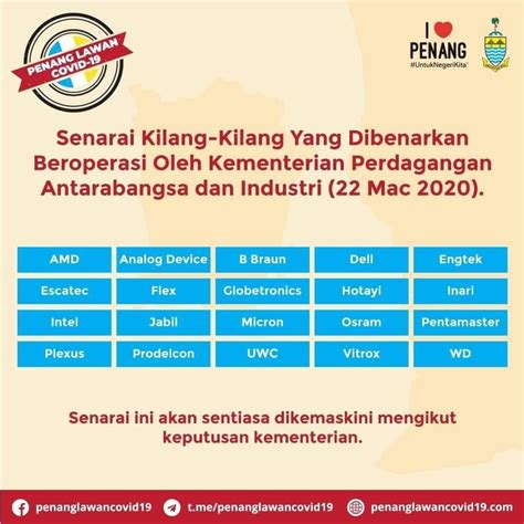 Senarai agensi/perkhidmatan di utc melaka. Senarai Kilang Di Pulau Pinang