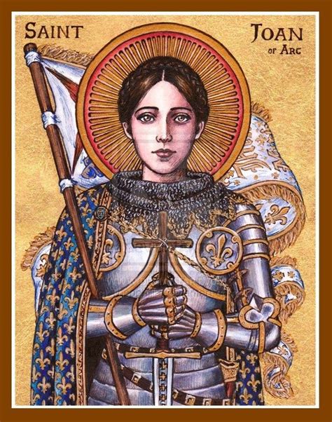 St Joan Of Arc Icon By Theophilia Saint Joan Of Arc Joan Of Arc St