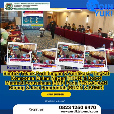 Bimtek Teknik Perhitungan And Verifikasi “tingkat Komponen Dalam Negeri Tkdn And Bobot Manfaat