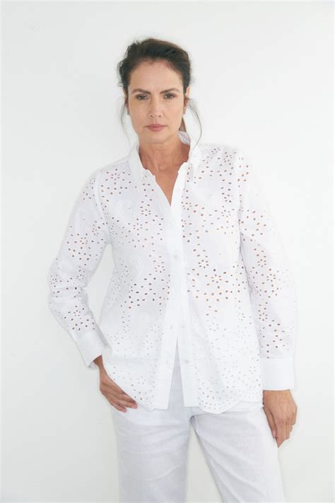 Camisa De Broderie Blanco — Lolita