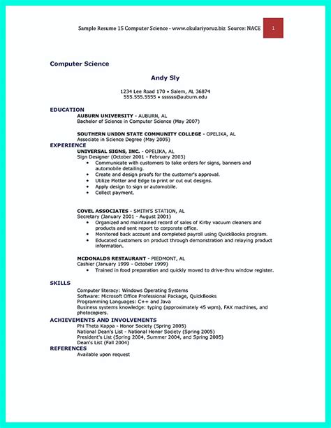 I have exceptional technical and analytical skills, with experience in software development, data analysis, database management, information system support, security. The Best Computer Science Resume Sample Collection