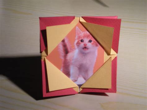 How To Make An Origami Picture Frame 6 Steps With Pictures