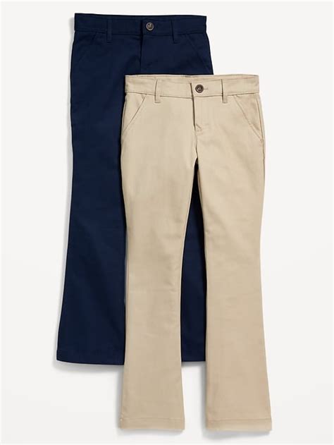 School Uniform Boot Cut Pants 2 Pack For Girls Old Navy