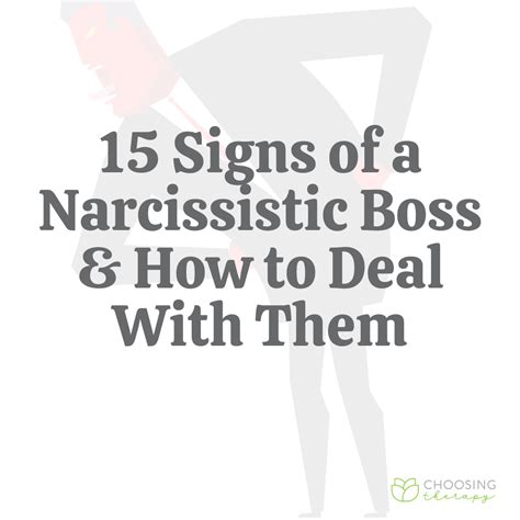Signs Of A Narcissistic Boss Ways To Deal With Them