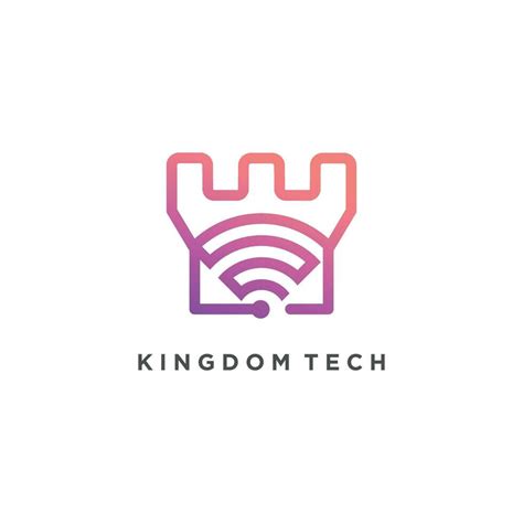Kingdom Logo Design Vector With Technology Concept 24104000 Vector Art
