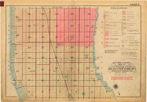 Manhattan New York Vol 2 1928 Index Map Wardmaps Llc