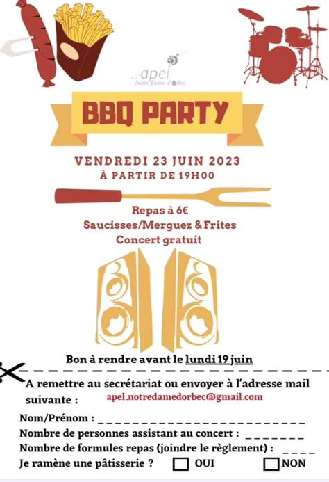 Soir E Bbq Party Notre Dame Orbec