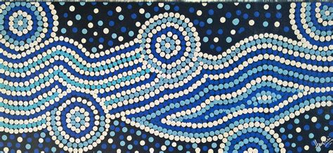 Aboriginal Waves Aboriginal Painting Aboriginal Art Aboriginal Dot Images And Photos Finder