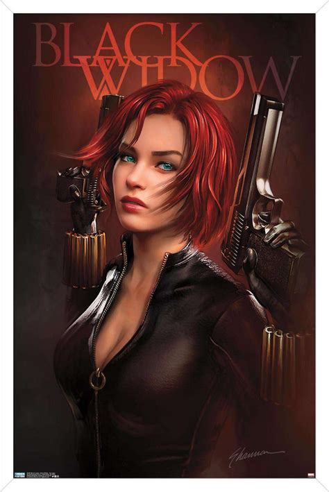 Marvel Comics Black Widow Two Guns Poster Walmart Com