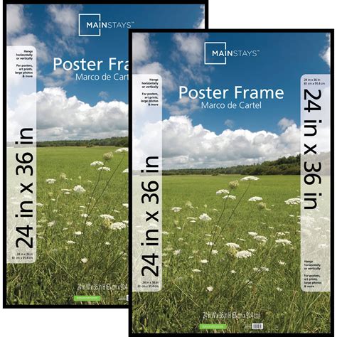 Mainstays 24x26 Basic Picture Frames Black Set Of 2