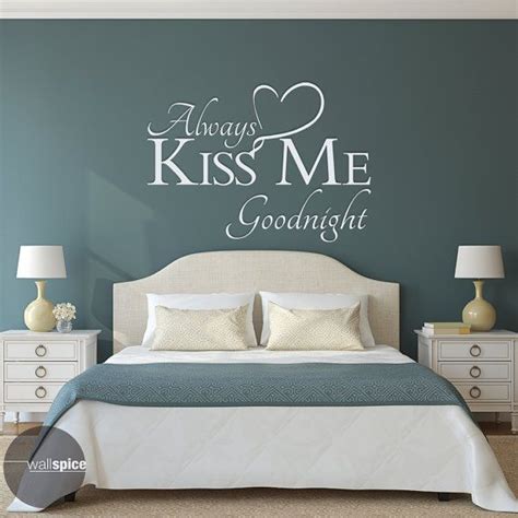 Altijd Kiss Me Goodnight Vinyl Muur Sticker Sticker Wall Decals For Bedroom Wall Decal Sticker