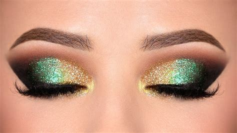 Green Glitter Eyeshadow Tutorial Pics