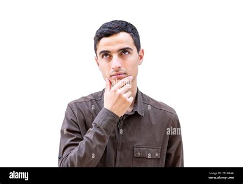 Arabic Muslim Man Is Thinking Stock Photo Alamy