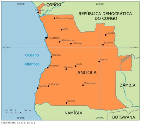 Blog De Geografia Mapa De Angola