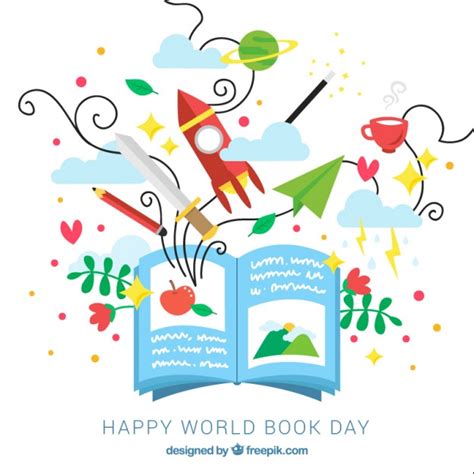 Día Mundial Del Libro Descargar Vectores Gratis