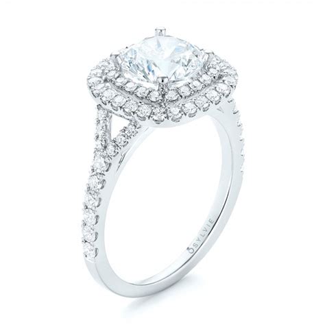 The superlative beauty of tiffany engagement rings is the result of our exacting standards and obsession with creating the world's most beautiful diamonds. Double Halo Diamond Engagement Ring #103061