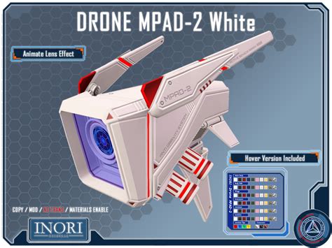 Second Life Marketplace Inori Drone Mpad 2 White