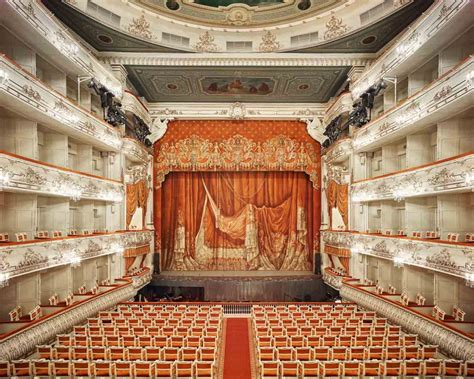 Mikhailovsky Theatre Curtain St Petersburg Russia By David Burdeny