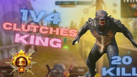 Pubgmobile Livik Full Rush Gameplay In World 1v4 Beast Clutches