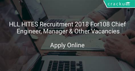 Job vacancies in the european union, united nations and international organizations. HLL HITES Recruitment 2018 Apply Online For 108 Chief ...