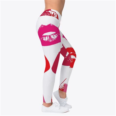 Kiss Me Leggings Womens Print Fitness Stretch Leggings Yoga Pants Ebay