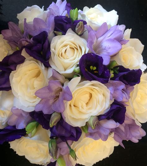 Your hands wedding bouquet stock images are ready. Hand tied wedding bouquet in purple lilac and Ivory ...