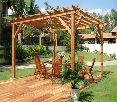 Building a wooden gazebo is a great choice, if you look for a place for retreat and entertainment. Make a Stunning Garden Pergola by Your Own | Outdoor pergola, Pergola garden, Building a pergola