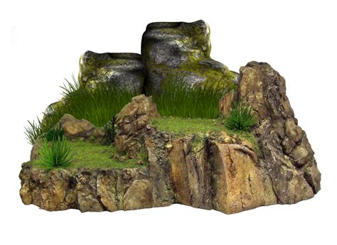 Rocks Moss Coating On The Stone Png Transparent Background Free