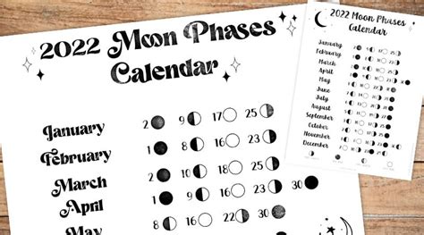 Latest Free Printable 2022 Calendar With Holidays And Moon Phases Free Pics