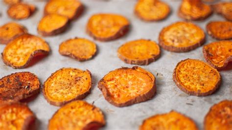 Chips Croustillantes Maison De Patates Douces Au Four Kisoulou