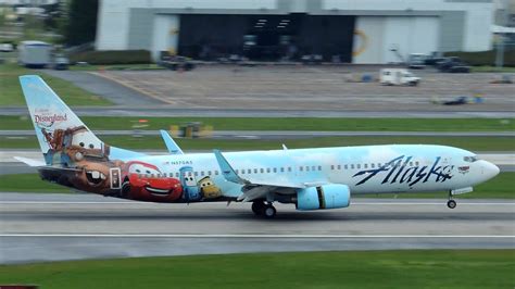 Alaska Airlines Boieng 737 800 Adventures Of Disneyland Cars Livery