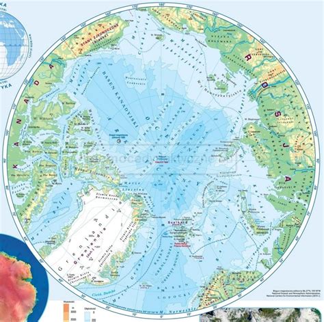Arktyka I Antarktyda Mapa Cienna Pomocedydaktyczne Eu