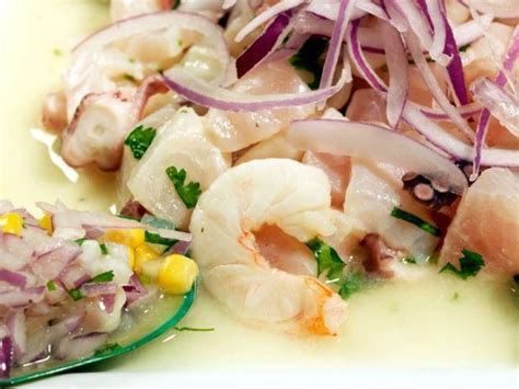 Cevche Shrimp Ceviche Recipe Peruvian Recipes Food