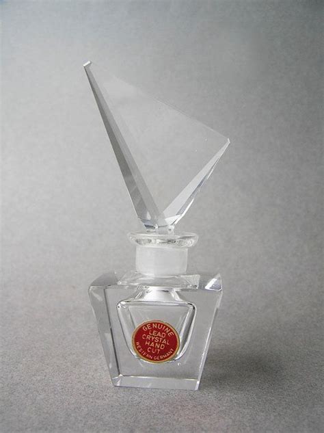 Crystal Perfume Bottle Faceted Stopper Etsy Crystal Perfume Bottles