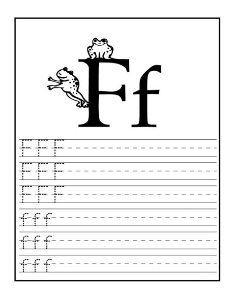 Letter F Worksheet For 1st Grade Preschool Crafts