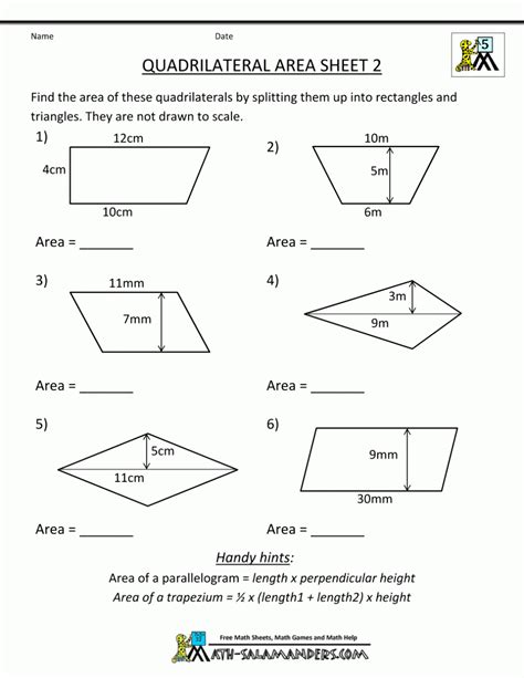 Grade 8 Geometry Worksheet