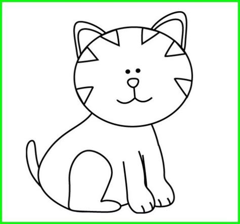Contoh Sketsa Kucing Yang Mudah Dan Simple