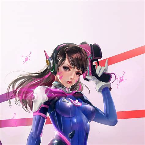 I Love Papers As00 Overwatch Diva Cute Game Art Illustration