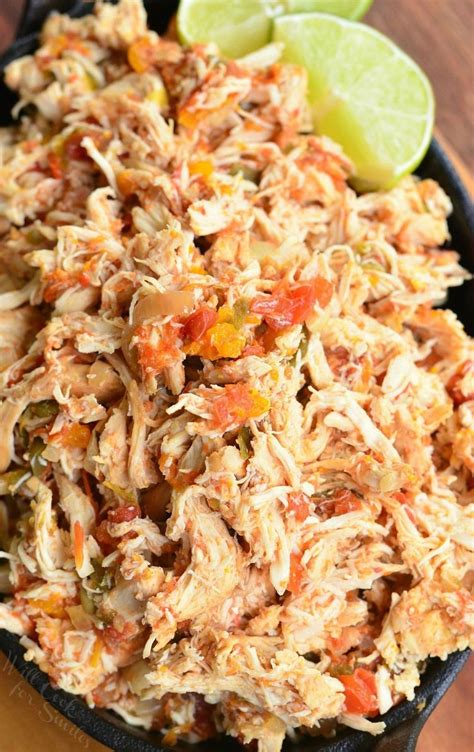 See below for tips to double the recipe since the ingredient measurements in the. Crock Pot Shredded Salsa Chicken. Juicy, tender, Salsa Chicken cooked in the crock … | Chicken ...