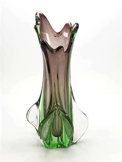 Sold Price Vintage Murano Stretch Glass Vase Invalid Date Mst