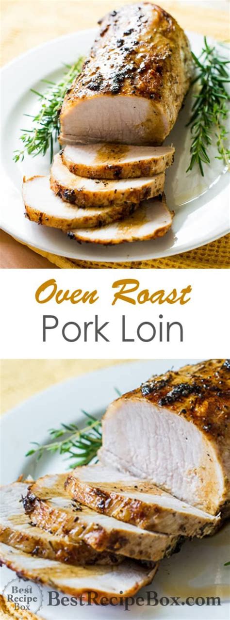 Place pork loin into oven, turning and basting with pan liquids. Oven Roast Pork Tenderloin Roast with Herbs | Recipe ...