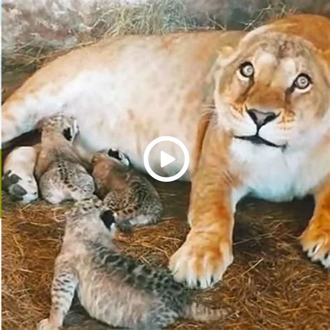 The Lioness Gave Birth To 3 Cubs A Special T For Zoo Video